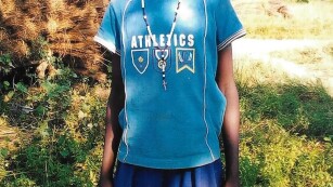 dziewczynka z Afryki którą opiekuje się nasza szkoła