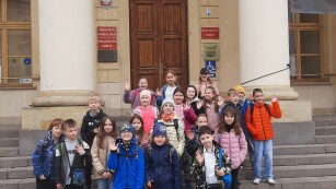 klasa przed Ratuszem Miasta Lublin